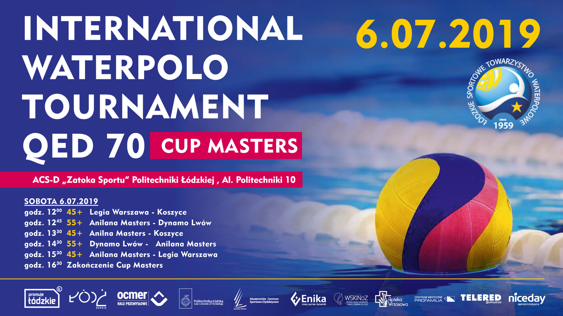 Piłka wodna Międzynarodowy Turniej Masters Zatoka Sportu PŁ