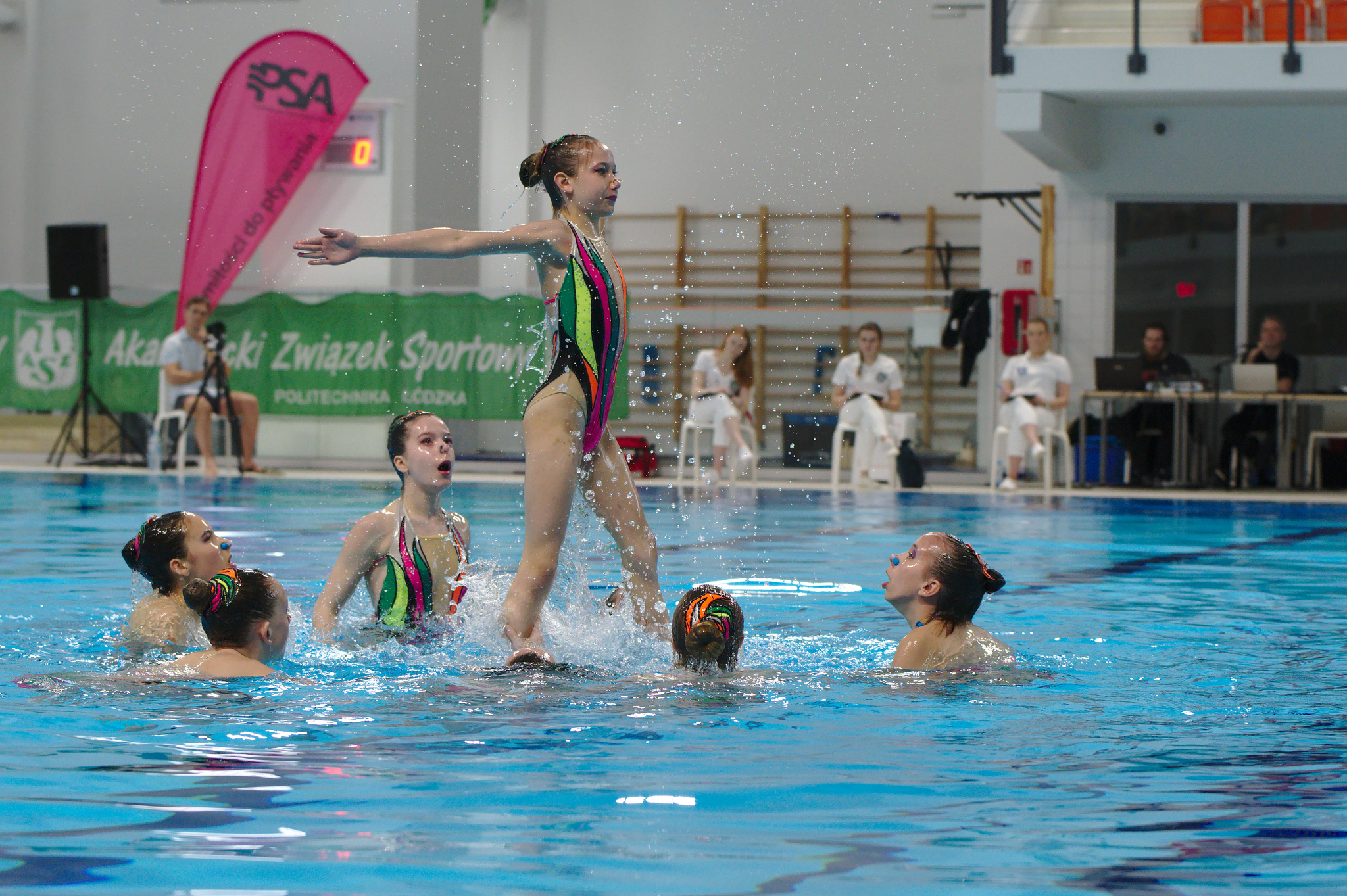 pływanie synchroniczne Zatoka Sportu PŁ