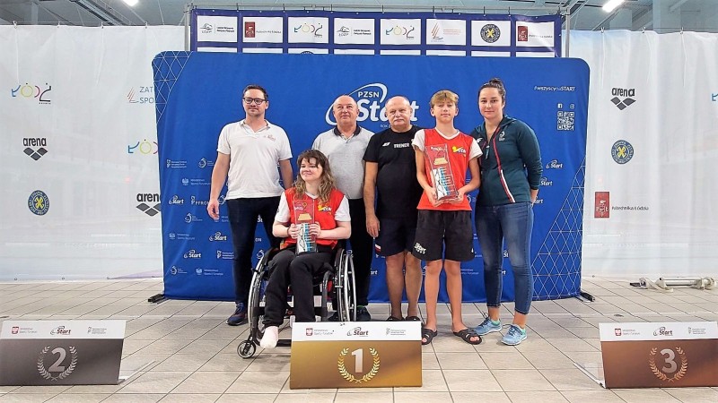 miting pływacki osób niepełnosprawnych 2022 zatoka sportu pł maryna verbova mateusz snowarski