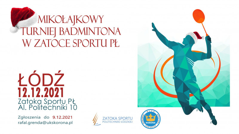 badminton turniej mikołajkowy 2021 zatoka sportu pł